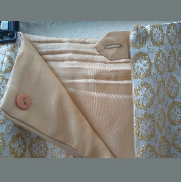 Vintage metallic medallion print skirt - Picture 4 of 8
